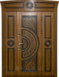 Фото стальная дверь Парадная дверь №122 с отделкой МДФ ПВХ