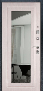 Фото  Стальная дверь Трёхконтурная дверь с зеркалом №12 с отделкой МДФ ПВХ