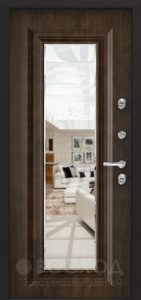Фото  Стальная дверь Дверь с зеркалом и шумоизоляцией №10 с отделкой МДФ ПВХ