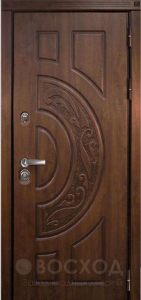 Фото стальная дверь Трёхконтурная дверь с зеркалом №12 с отделкой Порошковое напыление