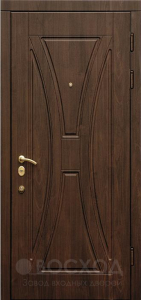 Фото стальная дверь Трёхконтурная дверь с зеркалом №14 с отделкой Порошковое напыление
