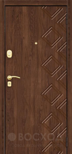 Фото стальная дверь Дверь для деревянного дома №24 с отделкой МДФ ПВХ